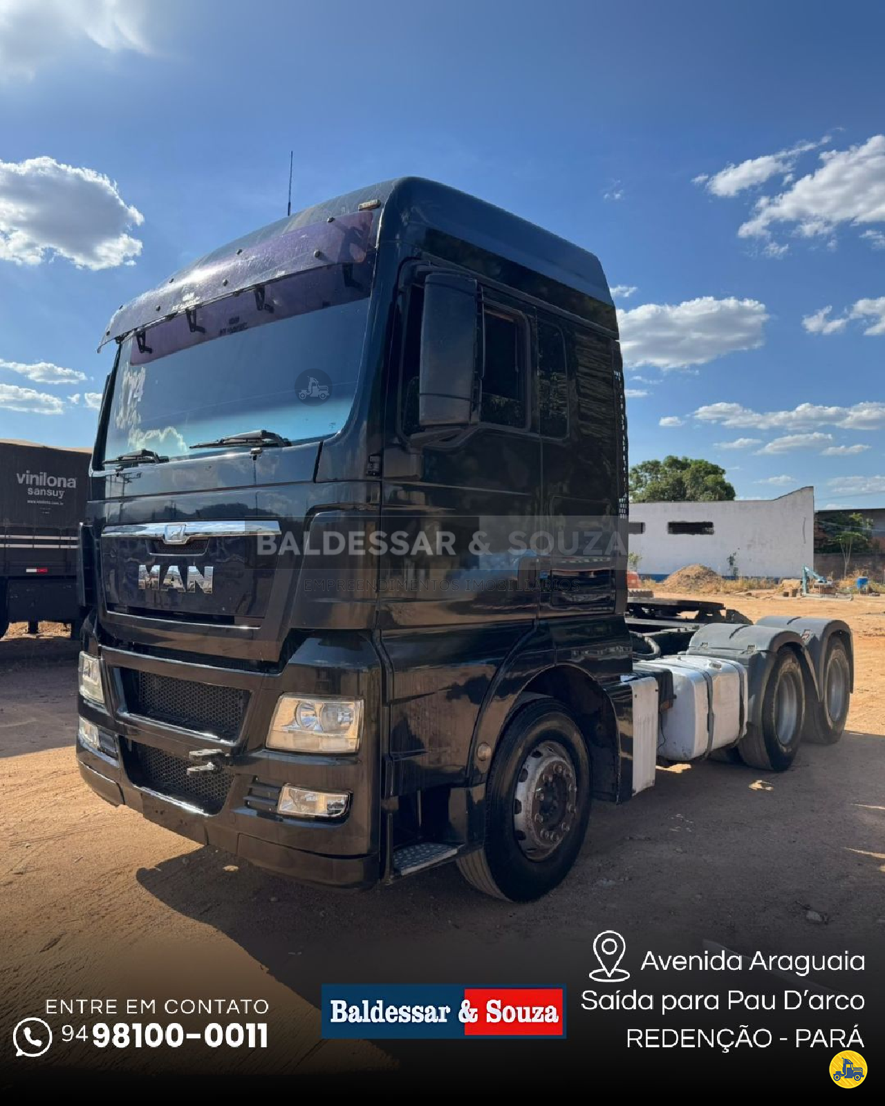 CAMINHAO MAN TGX 29 440 Cavalo Mecânico Cavalo 6x4 Baldessar e Souza Implementos Rodoviários CUMARU DO NORTE PARÁ PA